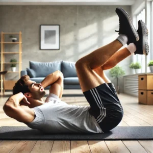 Bicycle Ab Crunches